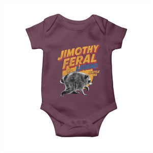 Vintage Jimothy Raccoon Baby Onesie Feral Legend Seattle WA Trash Panda Meme