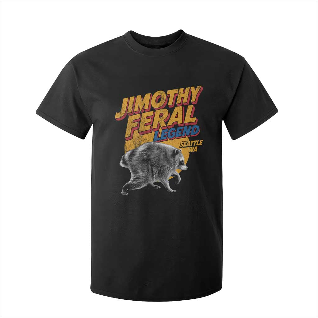 Vintage Jimothy Raccoon T Shirt For Kid Feral Legend Seattle WA Trash Panda Meme