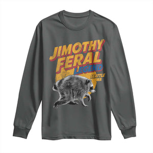 Vintage Jimothy Raccoon Long Sleeve Shirt Feral Legend Seattle WA Trash Panda Meme