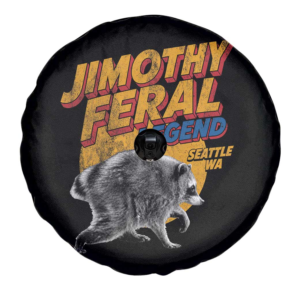 Vintage Jimothy Raccoon Spare Tire Cover Feral Legend Seattle WA Trash Panda Meme