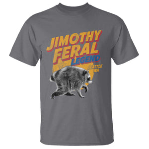 Vintage Jimothy Raccoon T Shirt Feral Legend Seattle WA Trash Panda Meme