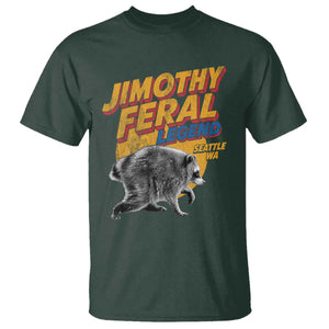 Vintage Jimothy Raccoon T Shirt Feral Legend Seattle WA Trash Panda Meme