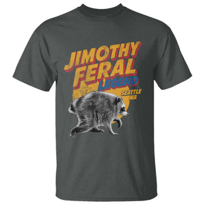 Vintage Jimothy Raccoon T Shirt Feral Legend Seattle WA Trash Panda Meme