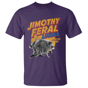 Vintage Jimothy Raccoon T Shirt Feral Legend Seattle WA Trash Panda Meme