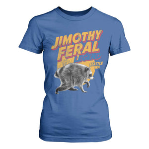 Vintage Jimothy Raccoon T Shirt For Women Feral Legend Seattle WA Trash Panda Meme