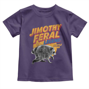 Vintage Jimothy Raccoon Toddler T Shirt Feral Legend Seattle WA Trash Panda Meme
