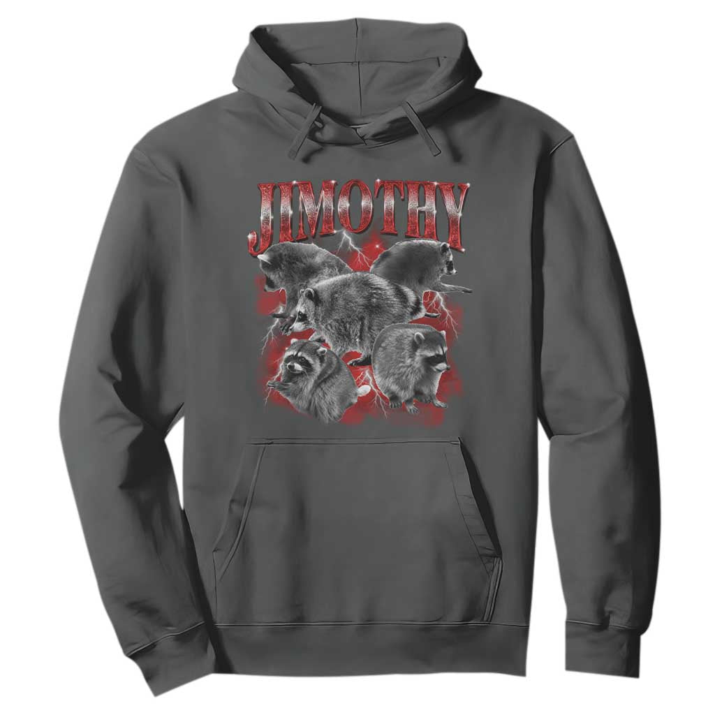 Jimothy Raccoon Hoodie Vintage 90s Bootleg Rap Style Funny Meme