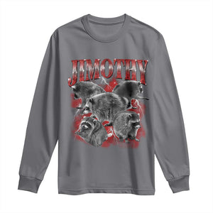 Jimothy Raccoon Long Sleeve Shirt Vintage 90s Bootleg Rap Style Funny Meme