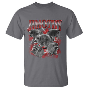 Jimothy Raccoon T Shirt Vintage 90s Bootleg Rap Style Funny Meme