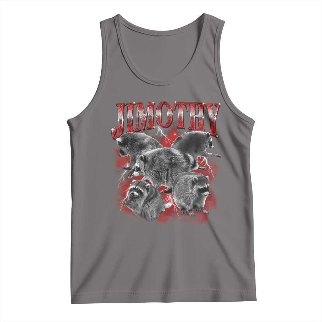 Jimothy Raccoon Tank Top Vintage 90s Bootleg Rap Style Funny Meme