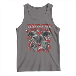 Jimothy Raccoon Tank Top Vintage 90s Bootleg Rap Style Funny Meme