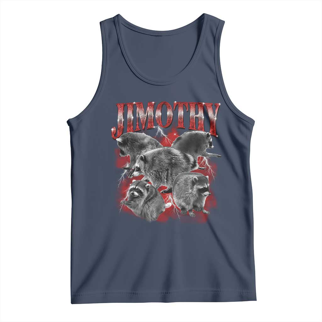 Jimothy Raccoon Tank Top Vintage 90s Bootleg Rap Style Funny Meme