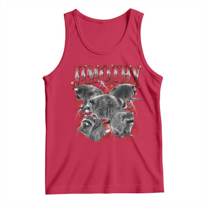 Jimothy Raccoon Tank Top Vintage 90s Bootleg Rap Style Funny Meme