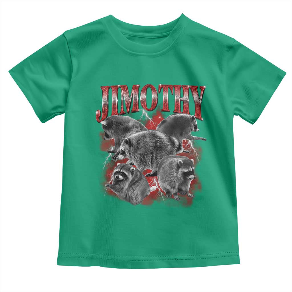 Jimothy Raccoon Toddler T Shirt Vintage 90s Bootleg Rap Style Funny Meme