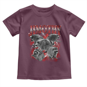 Jimothy Raccoon Toddler T Shirt Vintage 90s Bootleg Rap Style Funny Meme