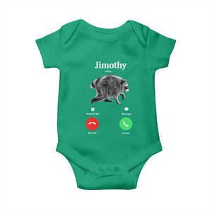 Jimothy Calling Phone Call Seattle Raccoon Baby Onesie