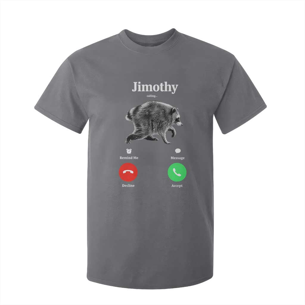 Jimothy Calling Phone Call Seattle Raccoon T Shirt For Kid