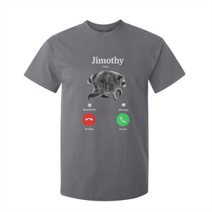 Jimothy Calling Phone Call Seattle Raccoon T Shirt For Kid