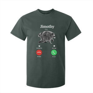 Jimothy Calling Phone Call Seattle Raccoon T Shirt For Kid