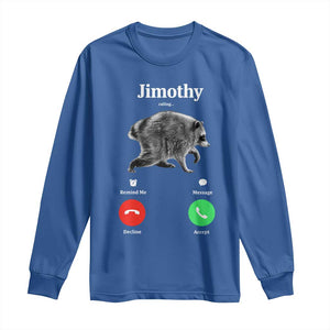 Jimothy Calling Phone Call Seattle Raccoon Long Sleeve Shirt