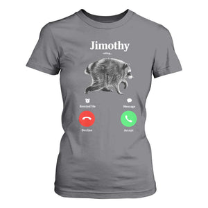 Jimothy Calling Phone Call Seattle Raccoon T Shirt For Women