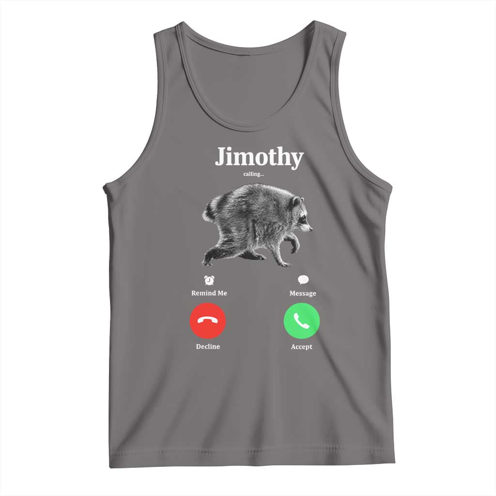 Jimothy Calling Phone Call Seattle Raccoon Tank Top
