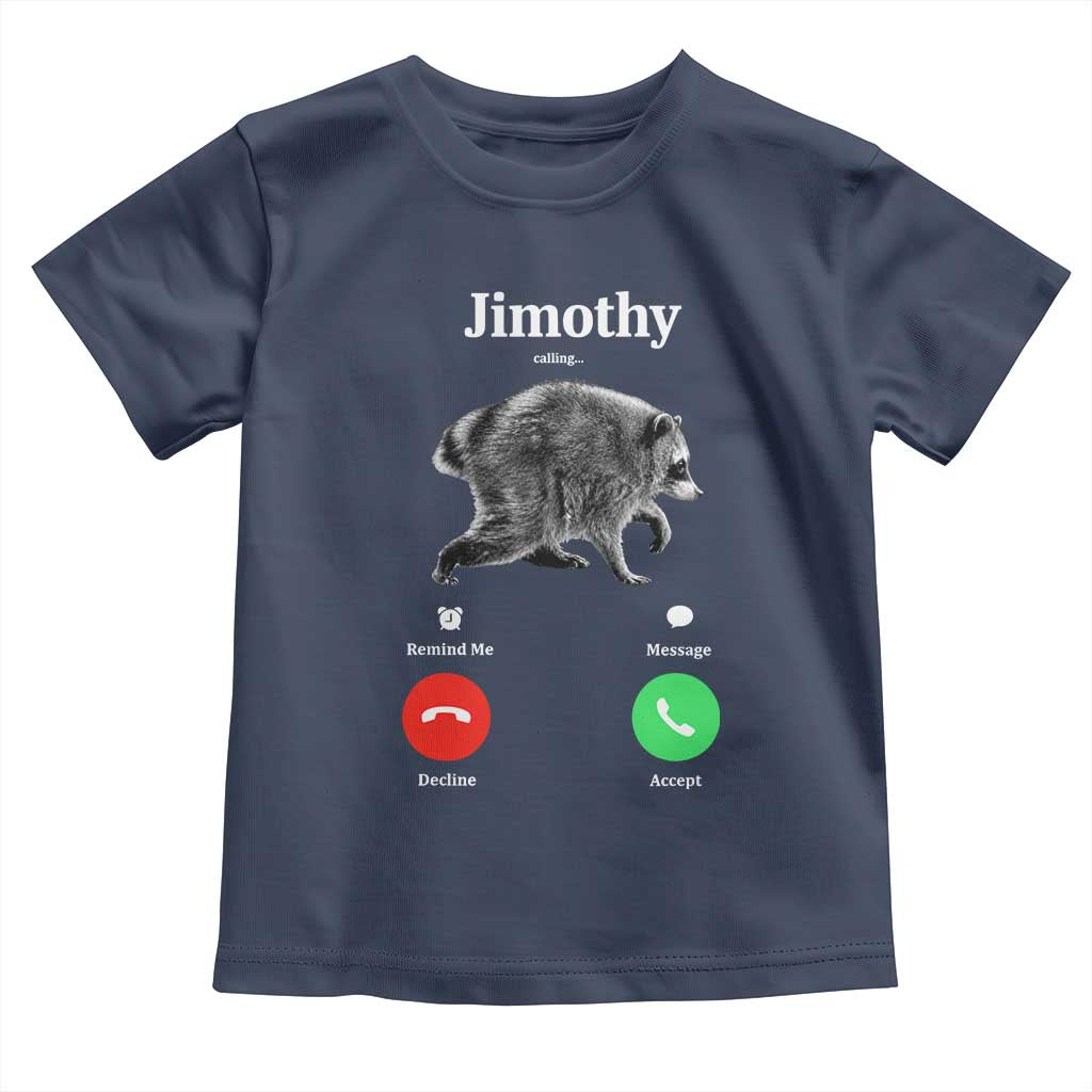 Jimothy Calling Phone Call Seattle Raccoon Toddler T Shirt