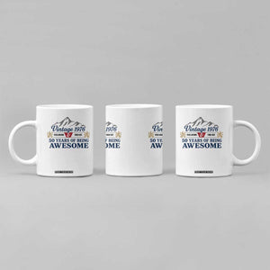 50th Birthday Coffee Mug Vintage 1976 Fck Around And Find Out Funny 50 Year Old Gift TS10 Print Your Wear
