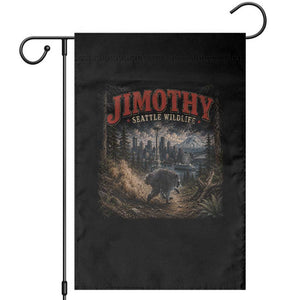Vintage Jimothy Seattle Wildlife Raccoon Meme Garden Flag