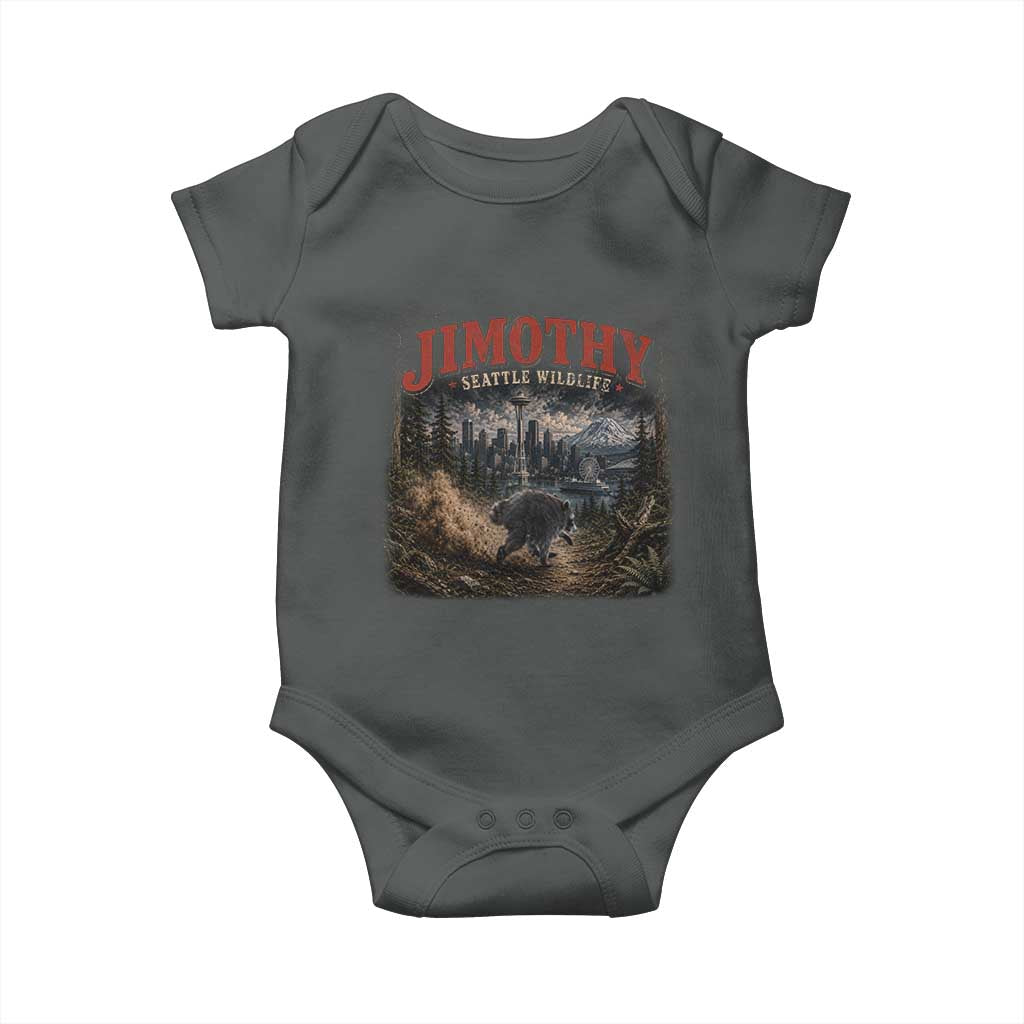 Vintage Jimothy Seattle Wildlife Raccoon Meme Baby Onesie