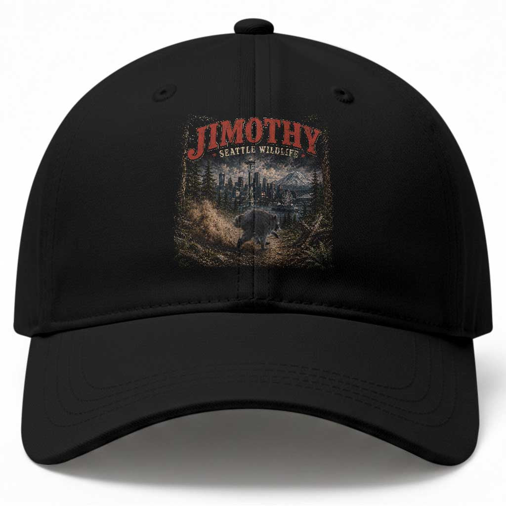 Vintage Jimothy Seattle Wildlife Raccoon Meme Baseball Cap TS10 Print Your Wear