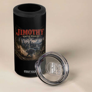 Vintage Jimothy Seattle Wildlife Raccoon Meme 4 in 1 Can Cooler Tumbler