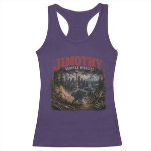 Vintage Jimothy Seattle Wildlife Raccoon Meme Racerback Tank Top