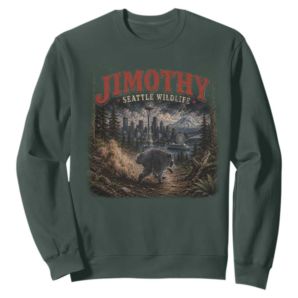 Vintage Jimothy Seattle Wildlife Raccoon Meme Sweatshirt