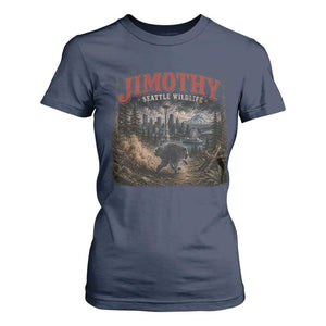 Vintage Jimothy Seattle Wildlife Raccoon Meme T Shirt For Women
