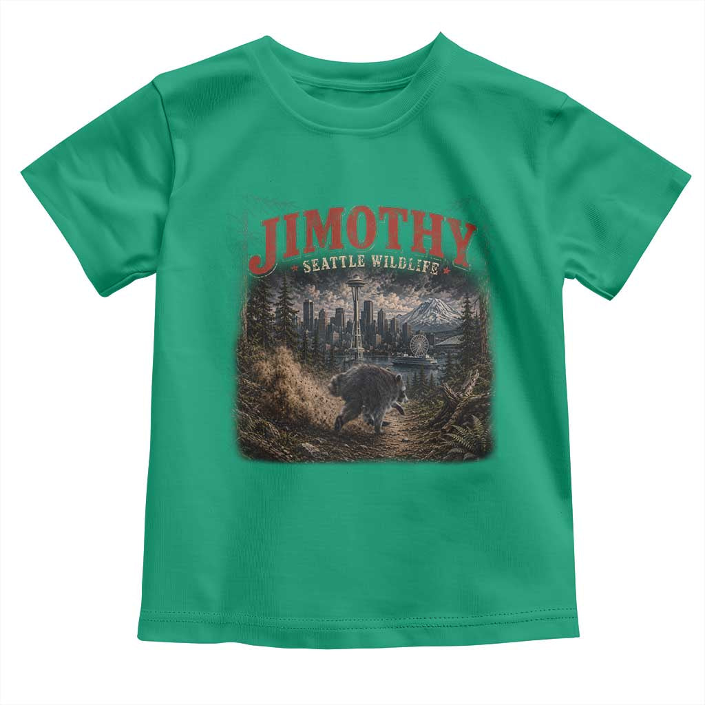 Vintage Jimothy Seattle Wildlife Raccoon Meme Toddler T Shirt
