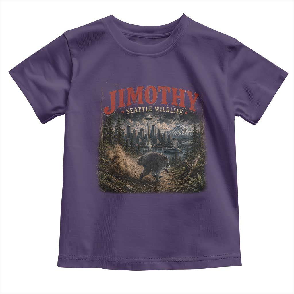 Vintage Jimothy Seattle Wildlife Raccoon Meme Toddler T Shirt