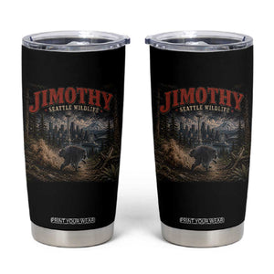 Vintage Jimothy Seattle Wildlife Raccoon Meme Tumbler Cup