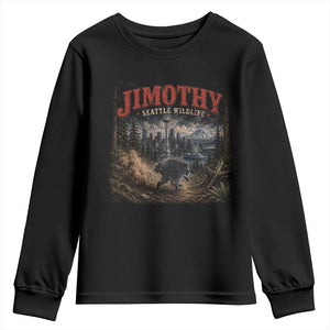 Vintage Jimothy Seattle Wildlife Raccoon Meme Youth Sweatshirt