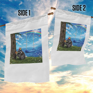 Jimothy Raccoon Dreamcore Garden Flag Seattle Trash Panda Gen Z Humor Rainbow Aesthetic