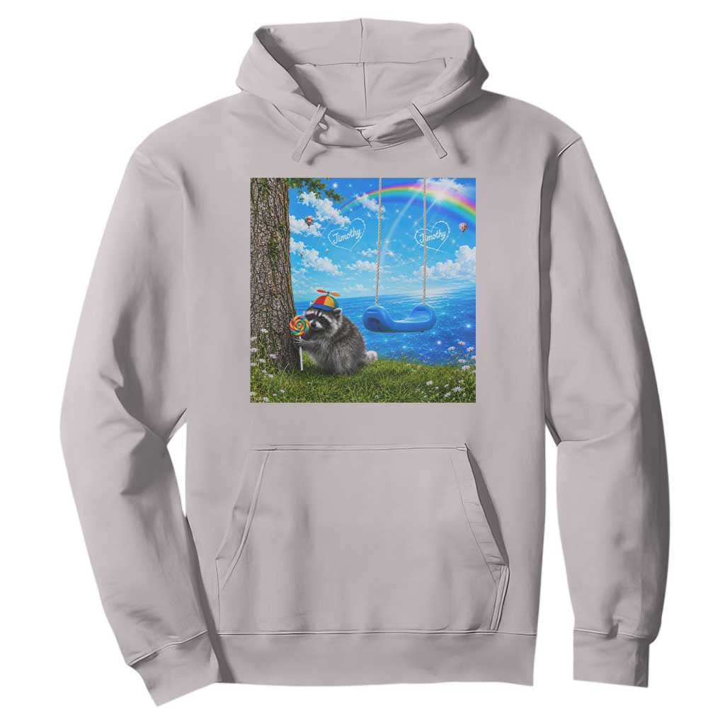 Jimothy Raccoon Dreamcore Hoodie Seattle Trash Panda Gen Z Humor Rainbow Aesthetic