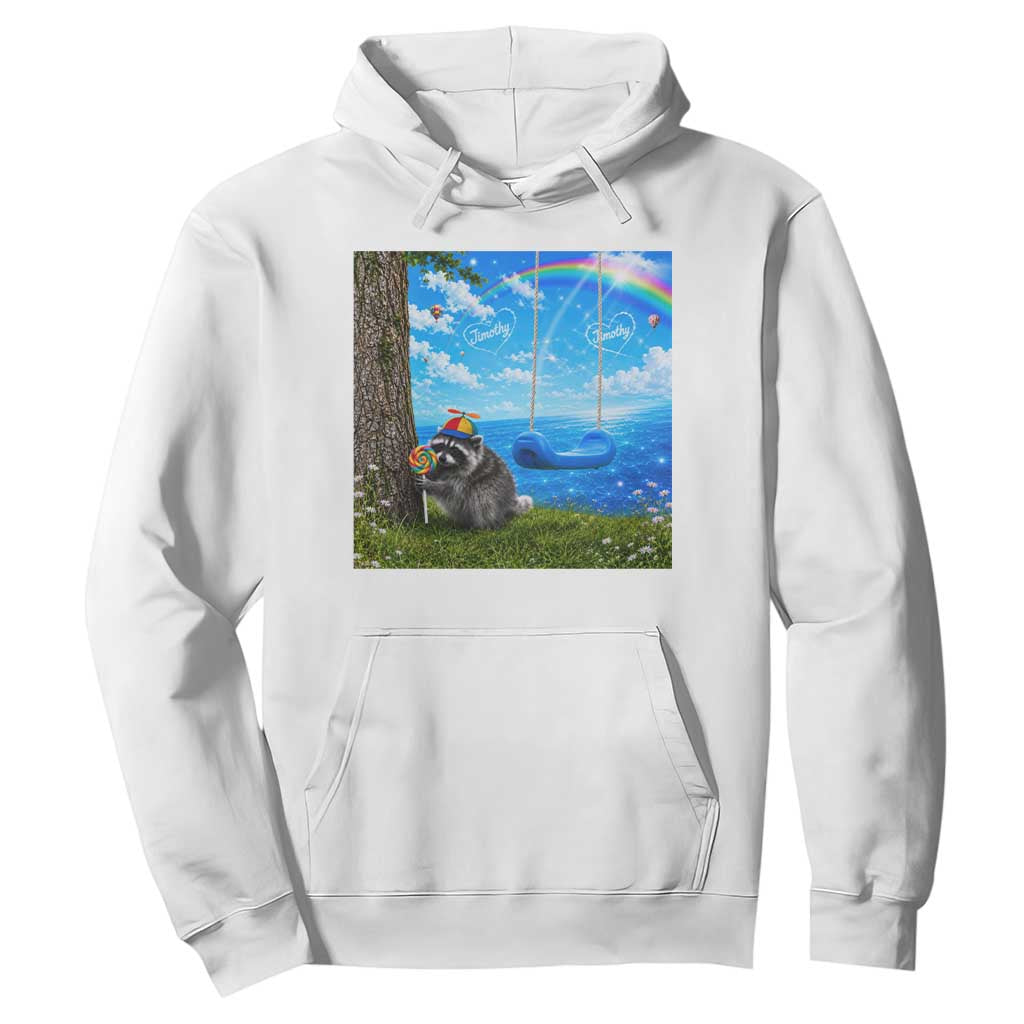 Jimothy Raccoon Dreamcore Hoodie Seattle Trash Panda Gen Z Humor Rainbow Aesthetic