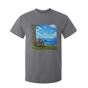Jimothy Raccoon Dreamcore T Shirt For Kid Seattle Trash Panda Gen Z Humor Rainbow Aesthetic