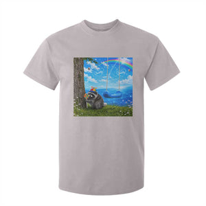 Jimothy Raccoon Dreamcore T Shirt For Kid Seattle Trash Panda Gen Z Humor Rainbow Aesthetic