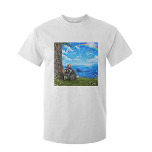 Jimothy Raccoon Dreamcore T Shirt For Kid Seattle Trash Panda Gen Z Humor Rainbow Aesthetic