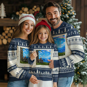 Jimothy Raccoon Dreamcore Ugly Christmas Sweater Seattle Trash Panda Gen Z Humor Rainbow Aesthetic