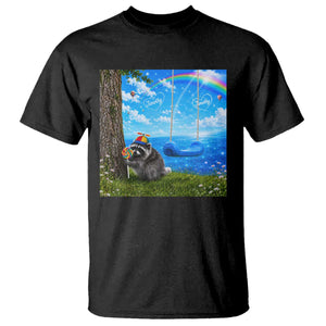 Jimothy Raccoon Dreamcore T Shirt Seattle Trash Panda Gen Z Humor Rainbow Aesthetic