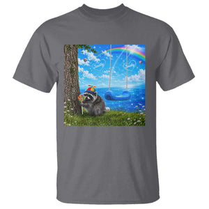 Jimothy Raccoon Dreamcore T Shirt Seattle Trash Panda Gen Z Humor Rainbow Aesthetic
