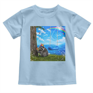 Jimothy Raccoon Dreamcore Toddler T Shirt Seattle Trash Panda Gen Z Humor Rainbow Aesthetic