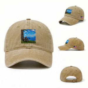 Jimothy Raccoon Dreamcore Washed Cotton Baseball Cap Seattle Trash Panda Gen Z Humor Rainbow Aesthetic